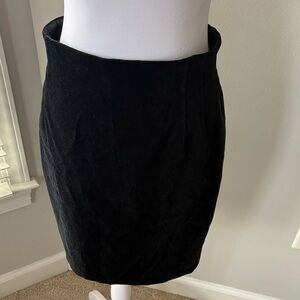 Vintage Escada Black Velvet Skirt Elegant  Sz 38